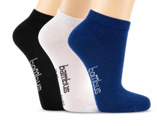6 Paar TippTexx 24 Bambus Sneakersocken für Kinder